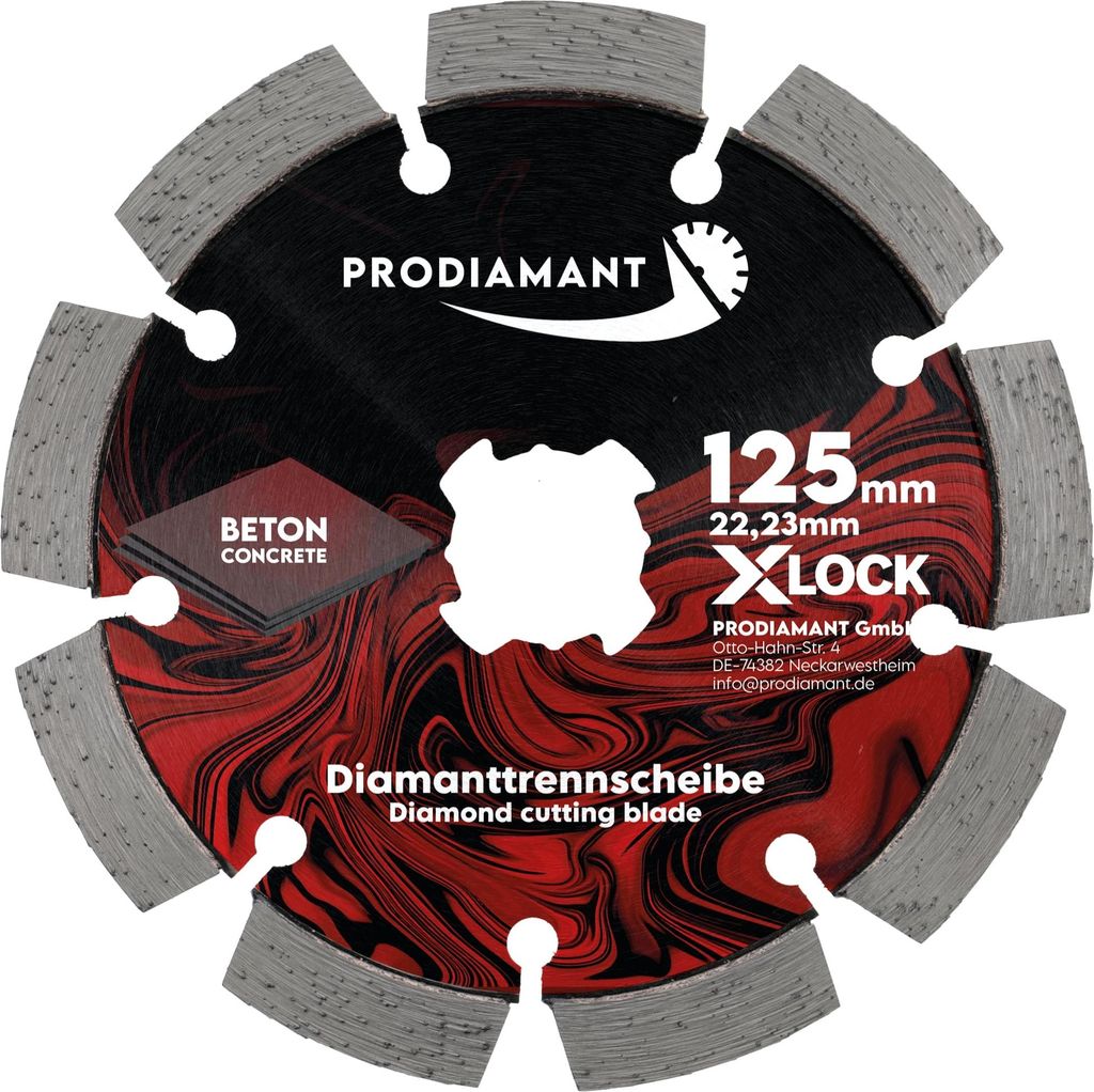 PRODIAMANT X-LOCK Diamanttrennscheibe 115mm - Universell für Beton