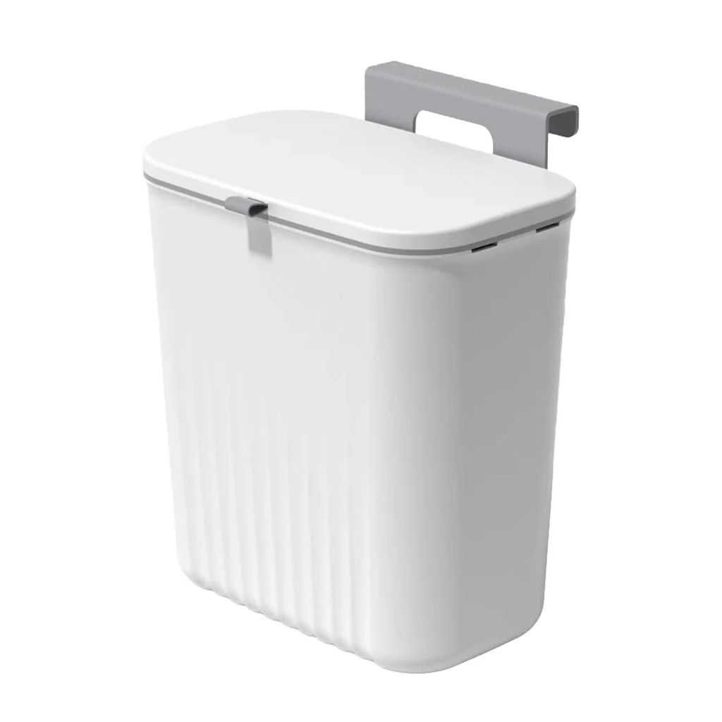 plasteo® Hängender Mülleimer 9 Liter für Küche Bad Haushalt Produktbild 