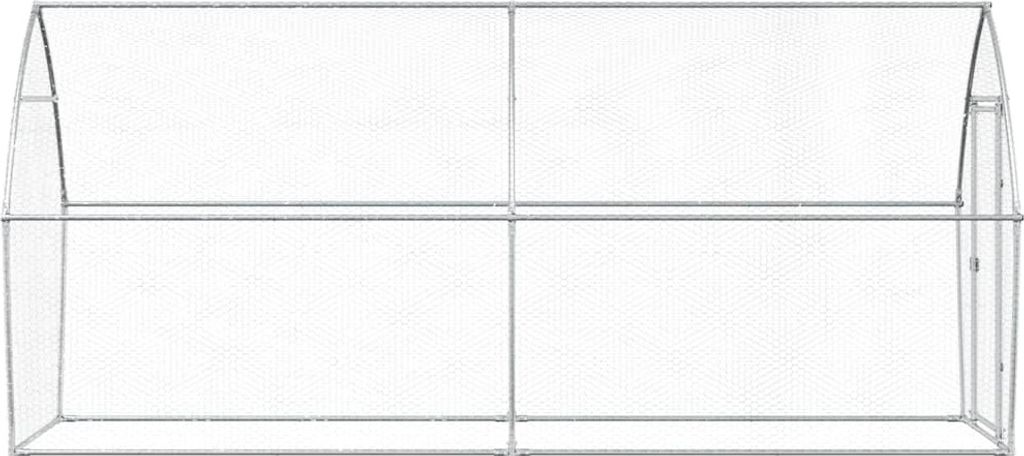 vidaXL Klietka pre kurčatá strieborná 400x105x182 cm Obrázok produktu 4