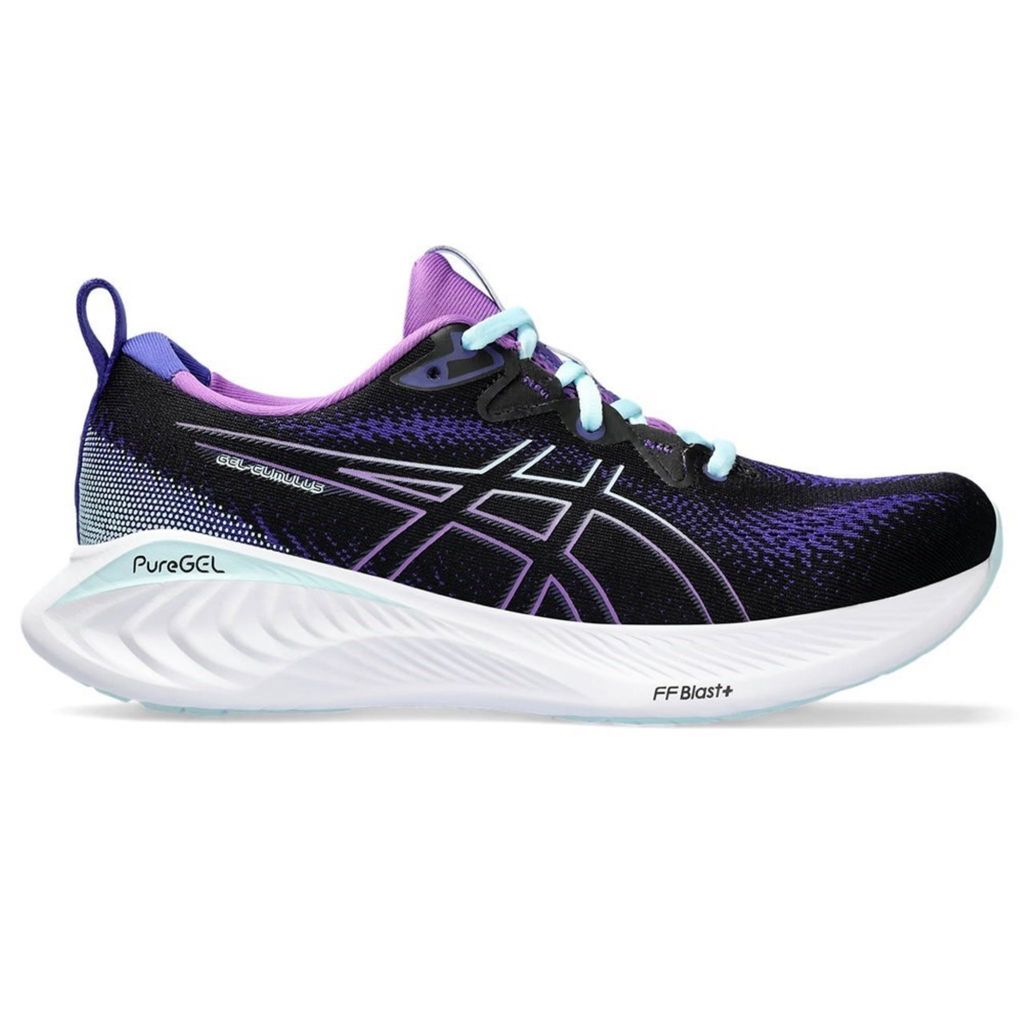 Asics Damen Low Sneaker/ Sportschuhe/ Laufschuhe GEL-CUMULUS 25 Schwarz Textil Größe: 81/2