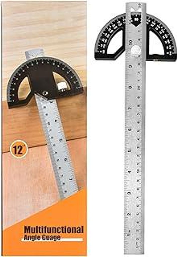 Winkelmesser Winkellineal, Winkellehre Werkzeug, Einstellbares Edelstahl-Winkellineal, Winkelsucher Werkzeug mit 0-180 Grad Winkelmesswerkzeug für...