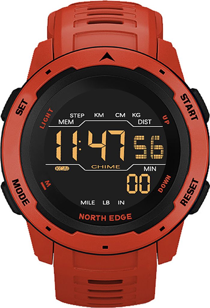 Herren Digitaluhr Herren Sportuhren Dual Time Schrittzaehler Wecker Wasserdichte 50M Digitaluhr Militaeruhr