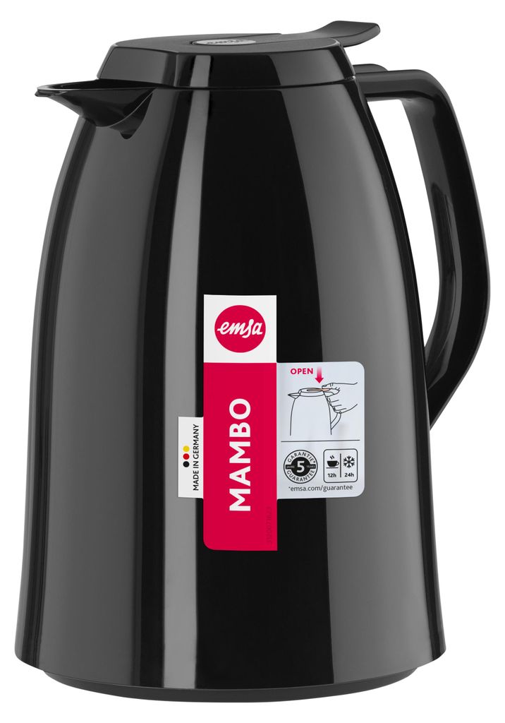 EMSA 517005, 1 L, Čierna, Polypropylén (PP), 12 h, 24 h, Obrázok produktu 