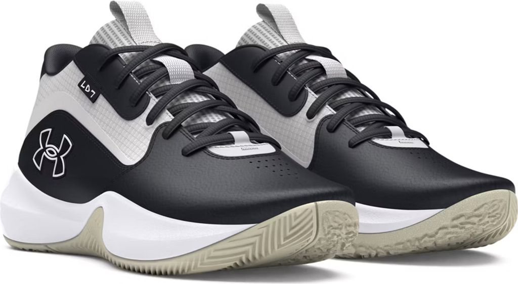 Under Armour UA Lockdown 7 Basketballschuhe Unisex 3028512 002 schwarz/grau , Schuhgröße:49.5 EU