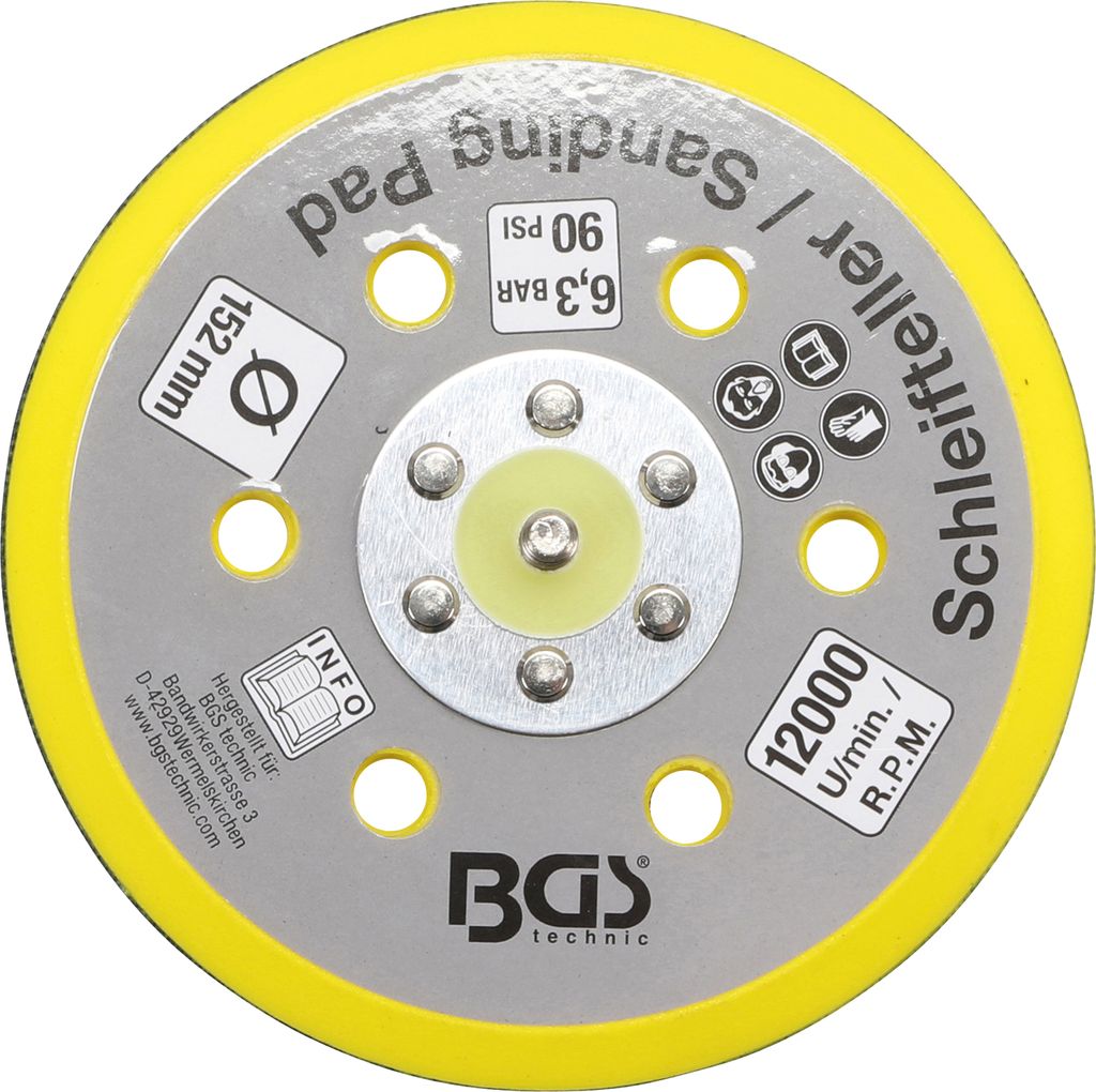 BGS Klett-Teller für Art. 3290, 8688 8688-23, Ø 152 mm