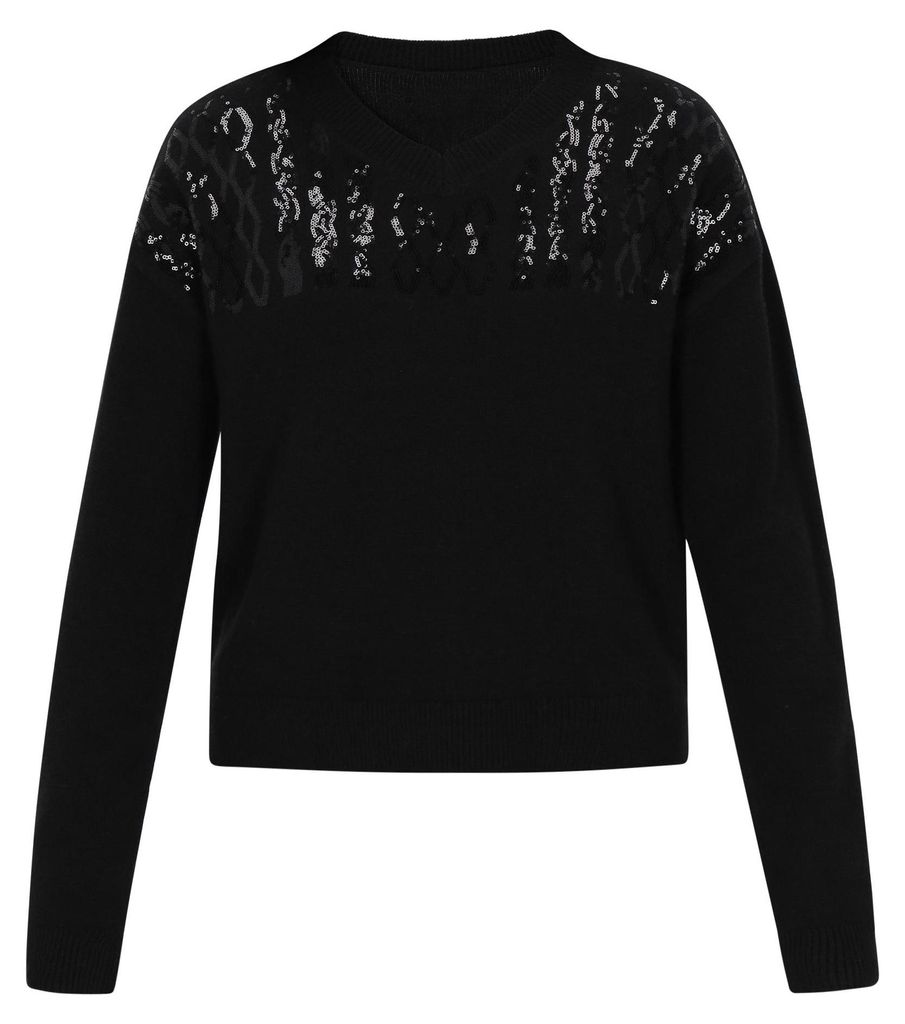 LYNNEA damen pullover - schwarz,XS/S