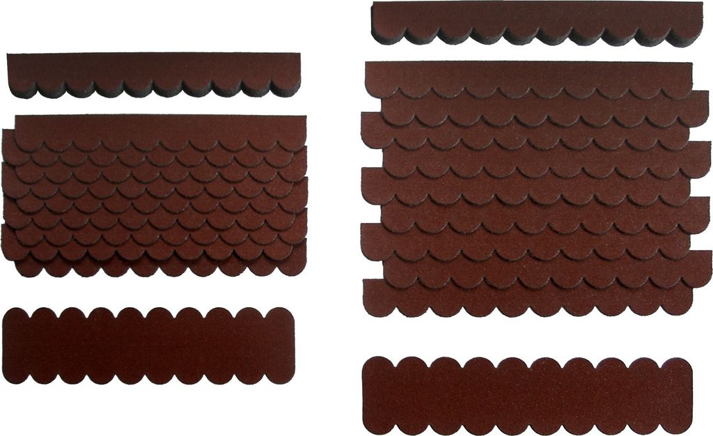 crash-marek, Mini Dachschindeln Braun, Bitumen, Pappe, Produktbild 
