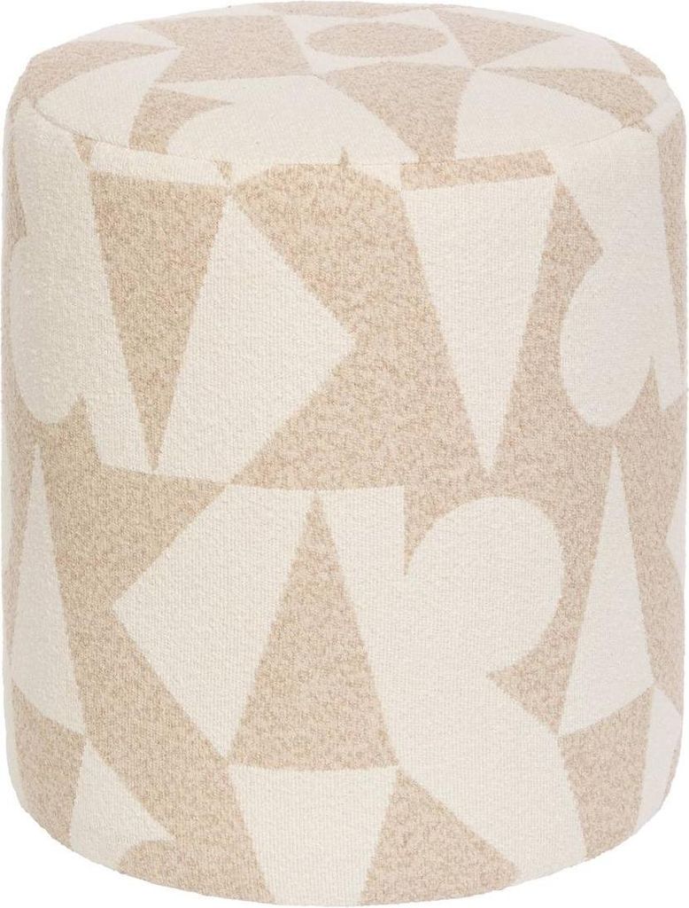 Sitzsack rund delor beige 36x40 cm - Atmosphera créateur d'intérieur