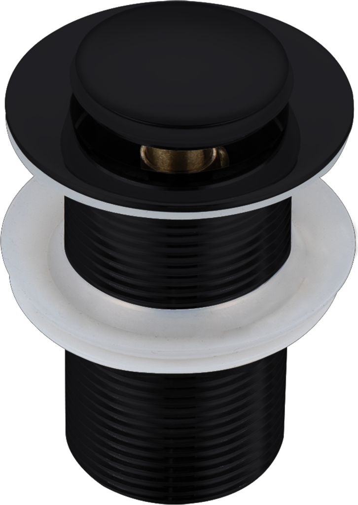 Balneo Stöpsel Klick-Klack Universell Waschbecken Messing 37,5 mm x G1 1/4 Schwarz
