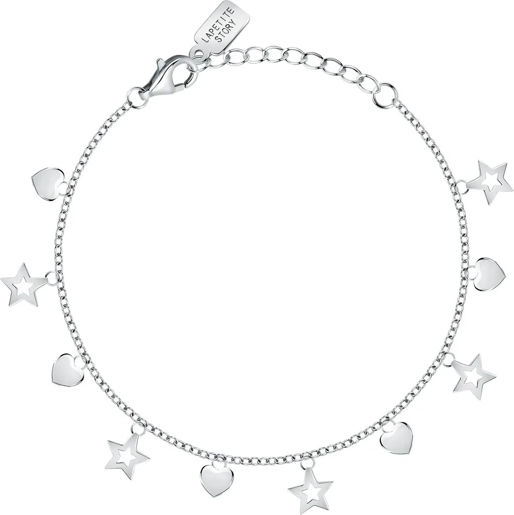Bracelet à breloques en argent véritable pour femme avec charms