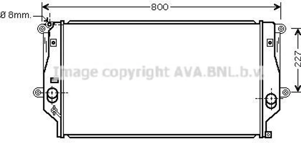 Évitez la surchauffe du RAV 4 : Radiateur moteur AVA TO2401 OE 1640026390
