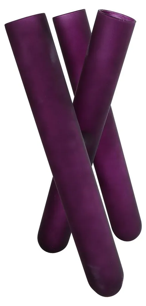 Vase Triple Tube XL en Verre : Stabilisez vos Bouquets en Lilas