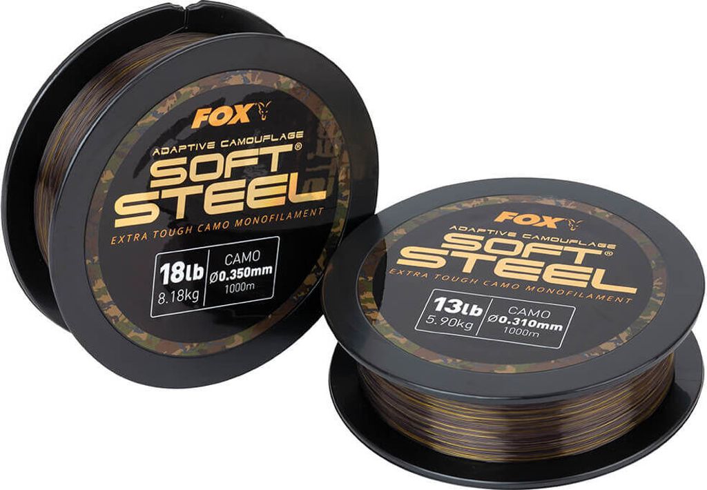 Fox Adaptive Camouflage Soft Steel 1000m - Karpfenschnur, Durchmesser/Tragkraft:0.31mm / 13lbs