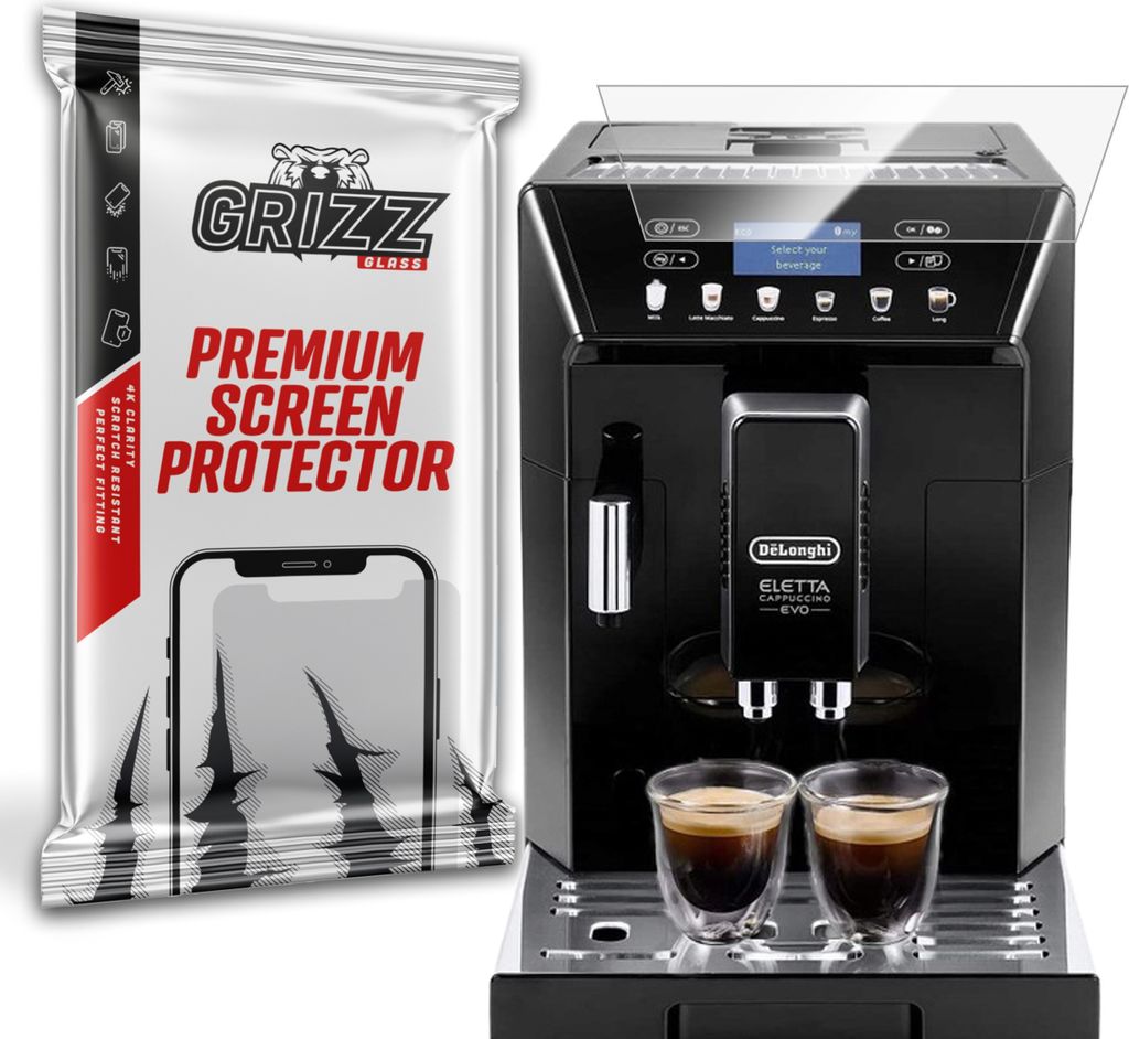 Hybriertes Glas GrizzGlass HybridGlass für DeLonghi Eletta Capuccino EVO ECAM 46.860.B