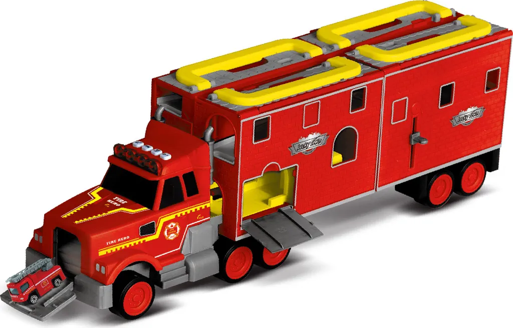 Camion de pompiers sonore et lumineux 61 cm WIKY aux détails soignés