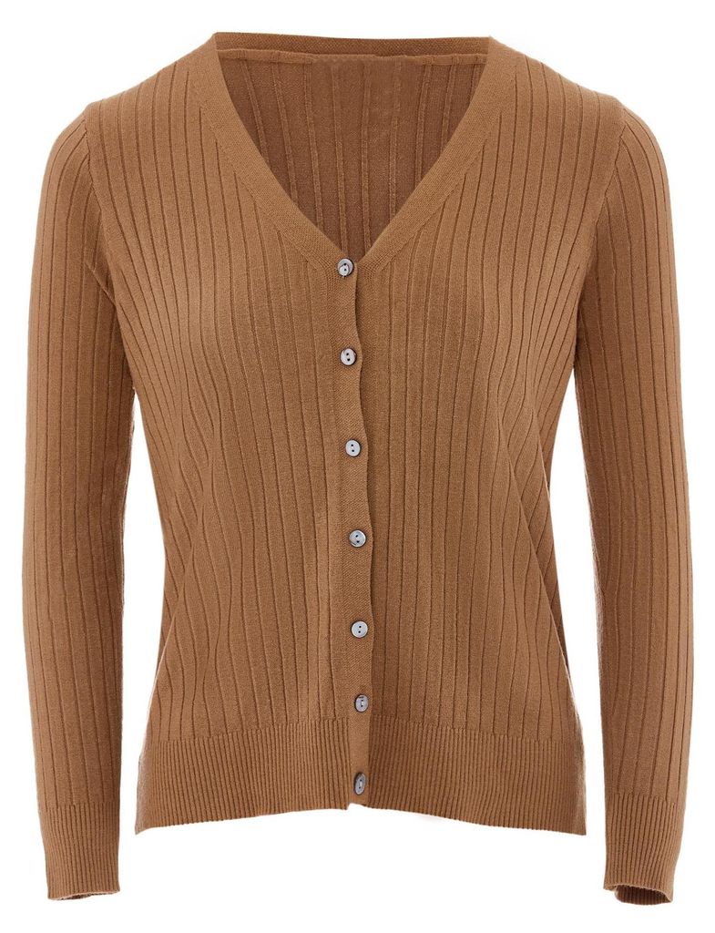 LYNNEA damen strickjacke - Braun, XS/S