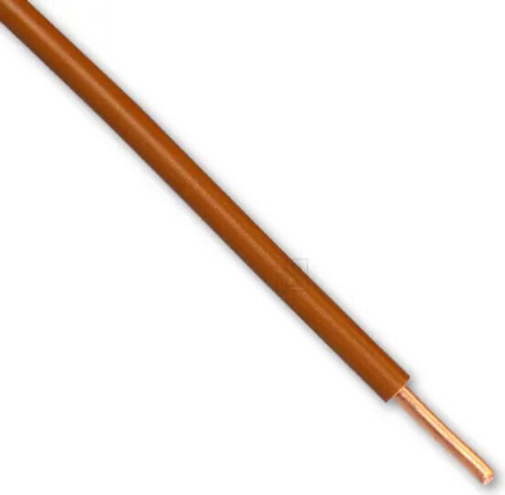 VD-Draad Installatiedraad Fasedraad 2,5 mm² Bruin - 20 Meter