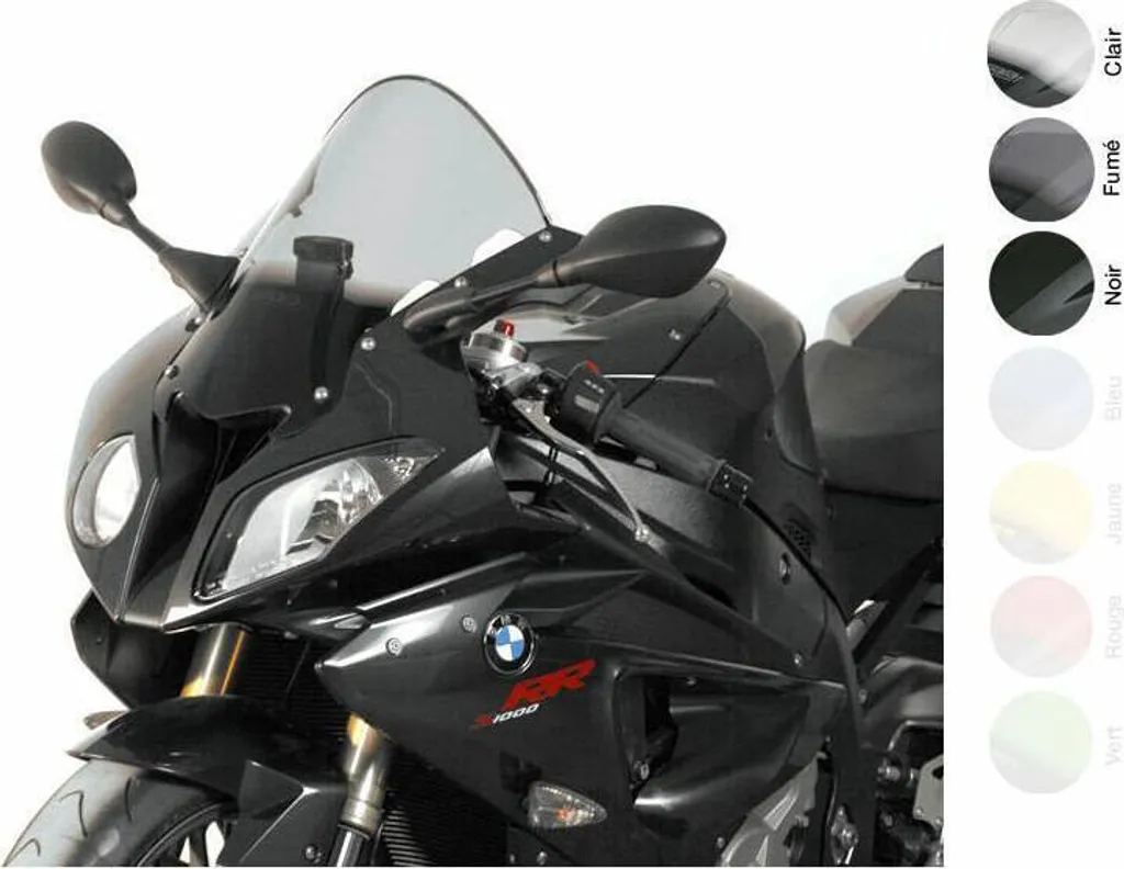 Réduire Turbulences Casque BMW S1000 RR HP4 - Bulle MRA Racing Gris Fumé