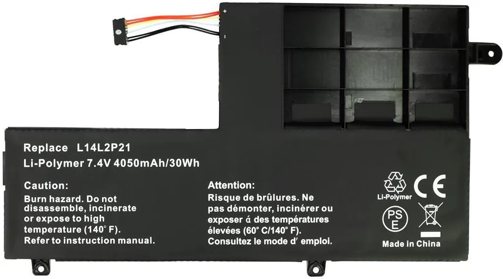 Batteria Lenovo 4050mAh L14L2P21 PowerSmart: Libertà Senza Cavi