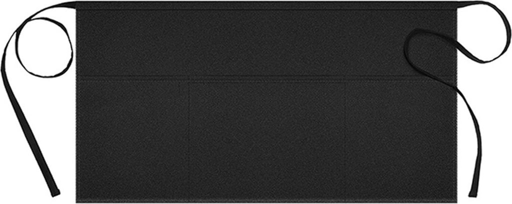 Schwarze Halbschürze, wasserdicht, ölbeständig, große Taschen, verstellbarer Riemen, für Männer und Frauen, Kellnerin, Küche, Koch, Café, R...