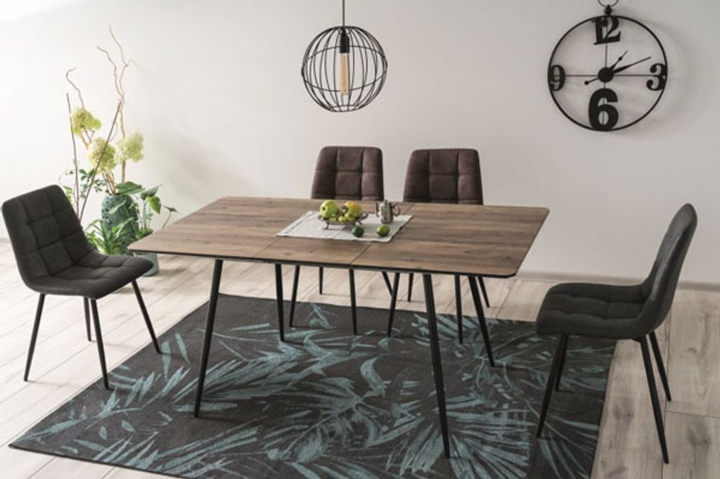 Esszimmerstuhl Küchenstuhl Set Look grau 4er Set