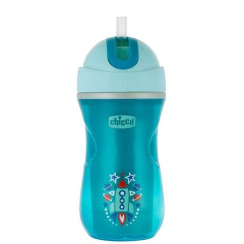 Chicco Sport Cup Isolierflasche mit weichem Strohhalm 266ml Produktbild 