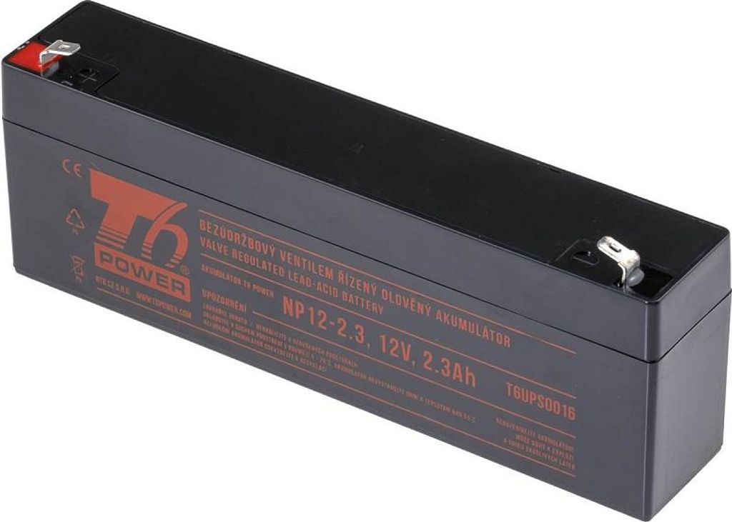 Batterie T6 Power NP12-2.3, 12V, 2,3Ah
