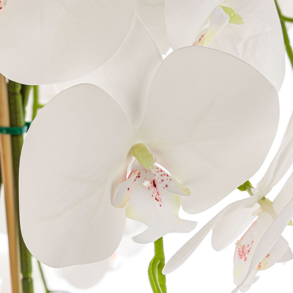 Knstliche Orchidee Wei im Topf H 110 cm