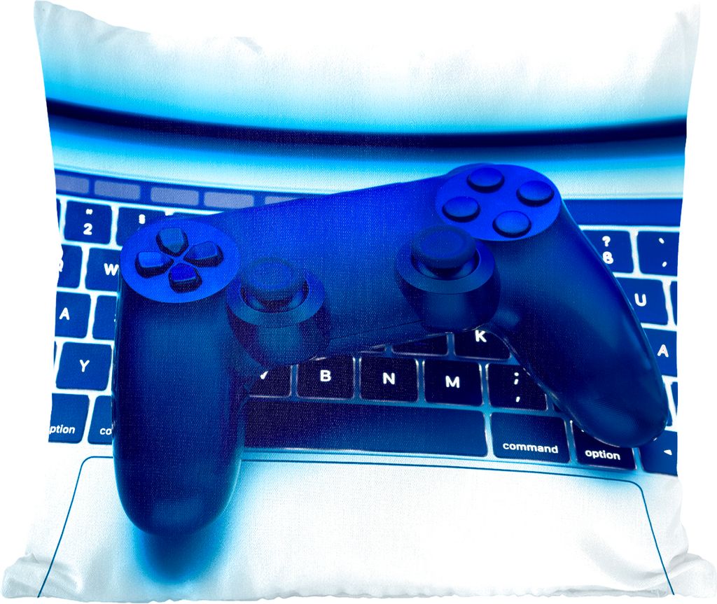 MuchoWow Zierkissen Sofakissen Wohnzimmer Dekokissen 45x45 cm Controller - Tastatur - Licht - Schlafpolster - Polster für das Sofa