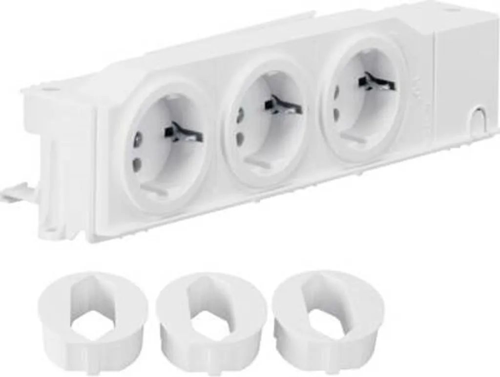 Prise pour rail DIN Hager TN002S : Alimentation tableau électrique