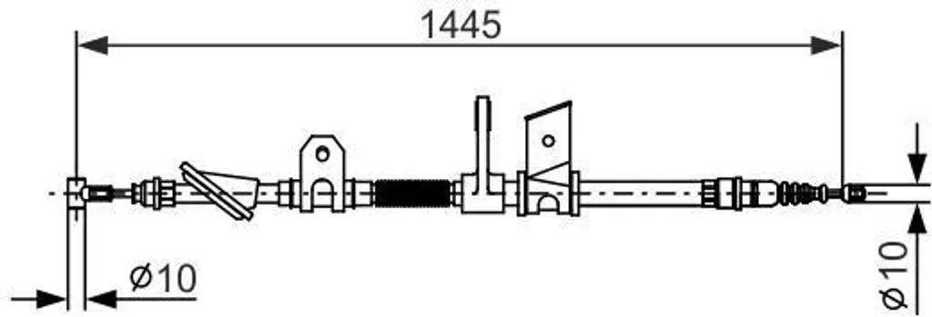 Câble de commande de frein de stationnement Bosch pour Alfa 166