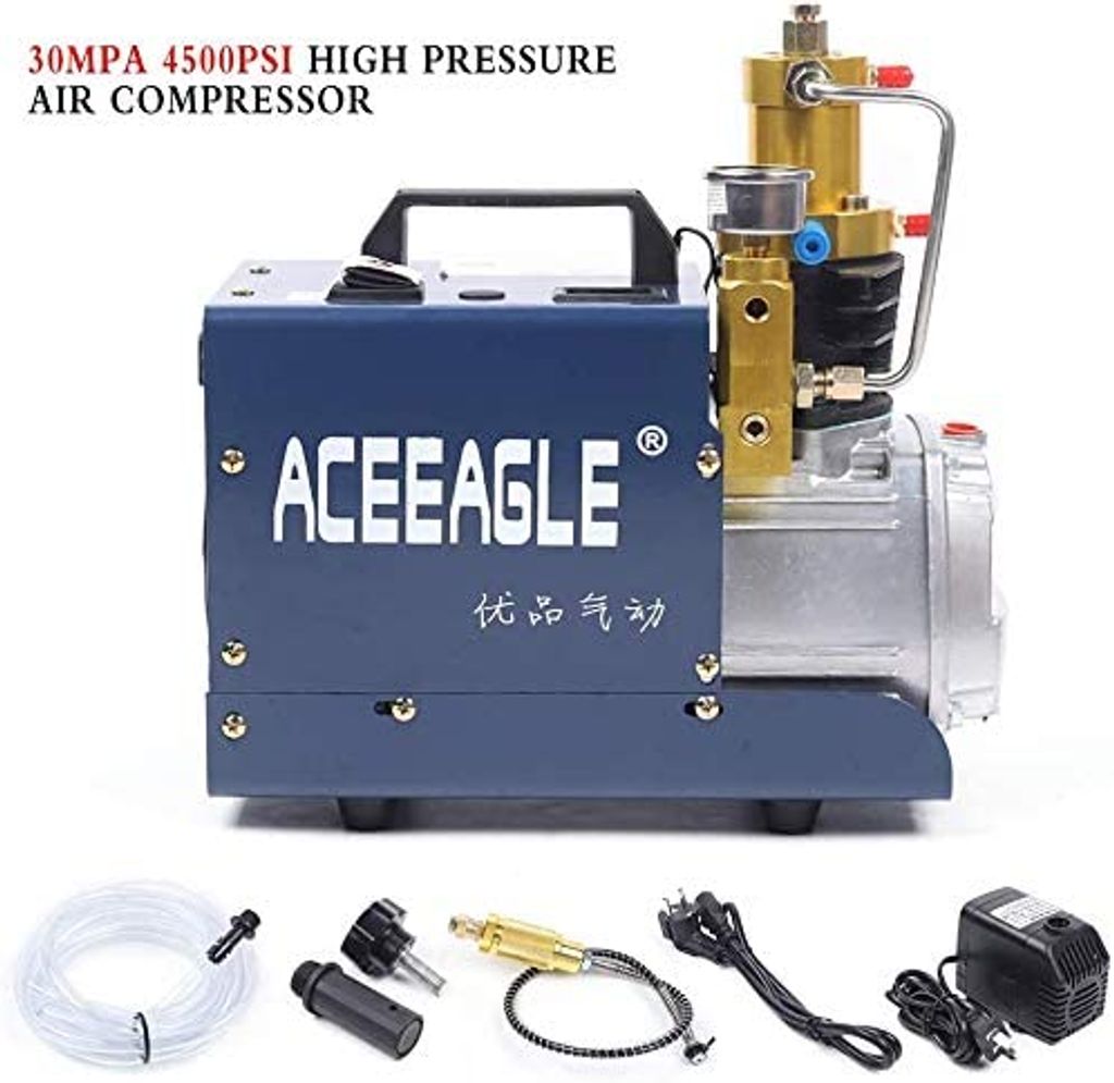 300BAR Elektrische Hochdruckpumpe Luftpumpe Kompressor Pumpe Oil-water Separator 