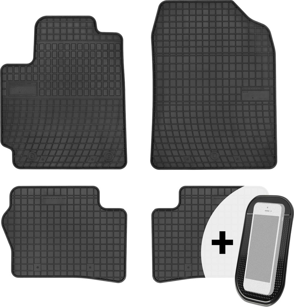 Gummimatten Auto Fußmatten Automatten Passgenau 4-teilig Set - passend für Kia Picanto III ab 2017