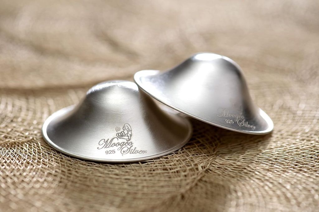 Protège-mamelons en argent 2 pcs - soulagement rapide des Image du produit 