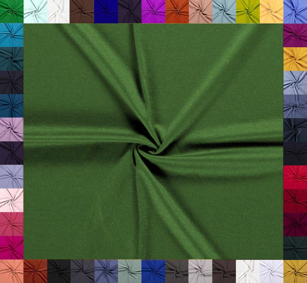 0,5m Baumwolljersey uni 8% Elasthan Baumwollstoff elastisch Jersey Stoff