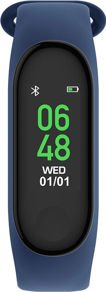 Forever SB-50 Fitband - Verbundenes Fitnessarmband Aktivitäts- & Herzfrequenz-Tracker Diskret und leicht, lange Akkulaufzeit Marineblau
