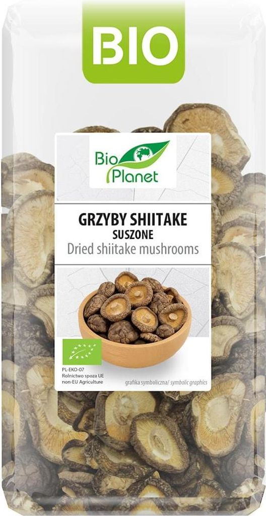 SHIITAKE (GRZYBY SUSZONE) BIO 50 g - BIO PLANET