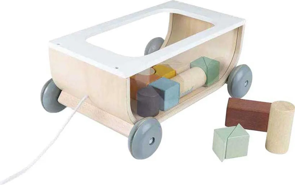 Chariot de marche en bois Janod Sweet Cocoon jouet d'éveil premier âge 18m
