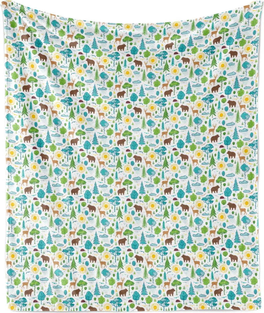Coperta Design Foresta ABAKUHAUS 175x230 - Plaid Arredo Multicolore