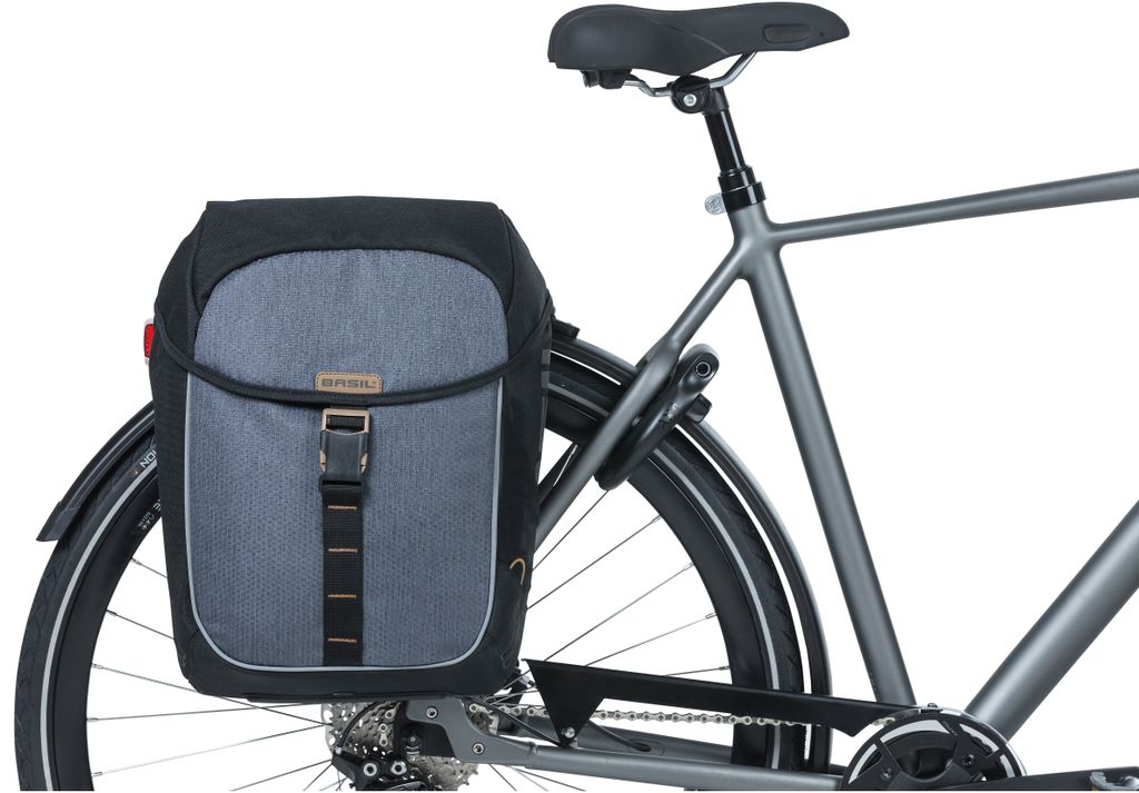 Basil Doppeltasche Miles Mik Black Slate Produktbild 