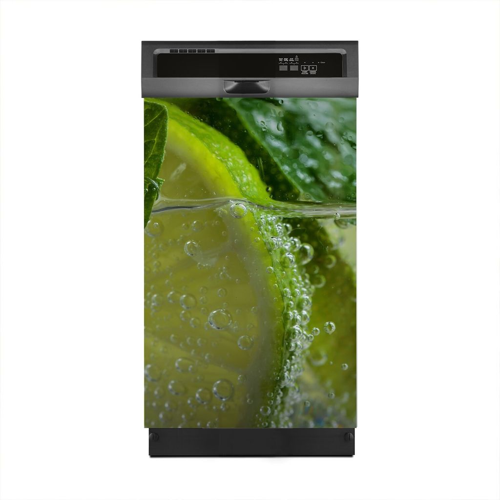 Magnete Dekorative 45x70 cm Küche Magnetmatte Spülmaschine - cocktail mit Limette