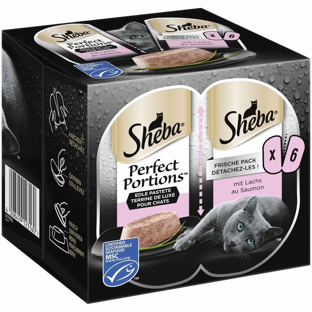 Offerta Sheba Perfect Portions Salmone 6x37,5g - Prezzo Speciale