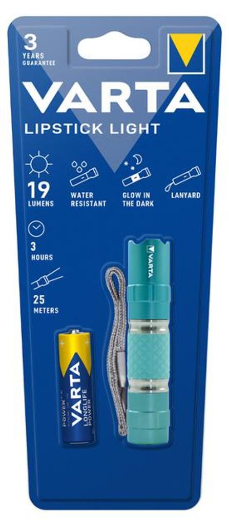 Varta TASCHENLAMPE LIPSTICK 1AA (16617301421 TÜRKIS)
