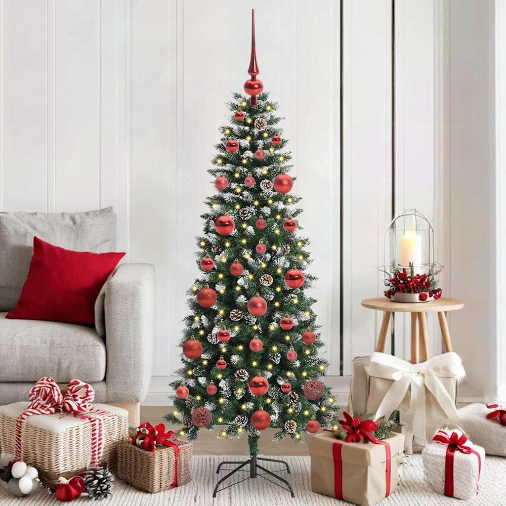"Schlussverkauf" Künstlicher Weihnachtsbaum(1 pc) - Kunstbaum/Tannenbaum - mit 150 LEDs mit Ständer Grün 150 cm C7456