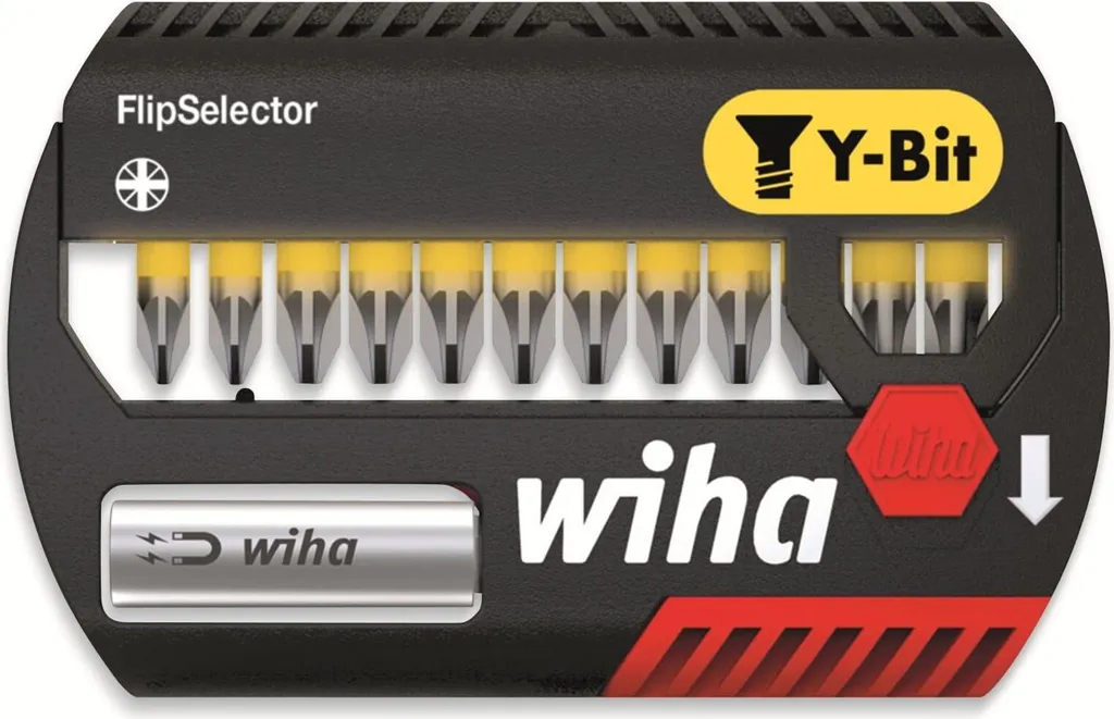 Wiha 41829 FlipSelector Jeu de 13 Embouts de Vissage Pozidriv Y-Bit 25mm