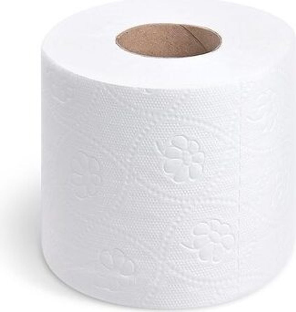 40x Toilettenpapier WC-Papier Ø10,5 cm 2-lagig 250 Blatt