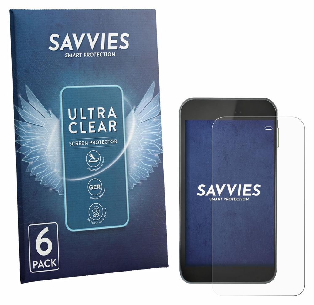 6x Für Equil S Patch 300U Schutzfolie Savvies Displayschutz Display Schutz Folie Klar Transparent