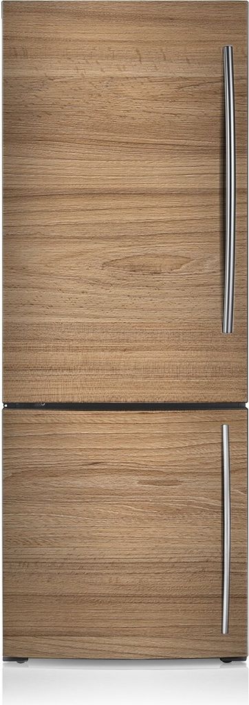 Aufkleber Kühlschrankmagnete Dekoration Kühlschrankfolie 60x205 cm - Hölzerne braune Boards.