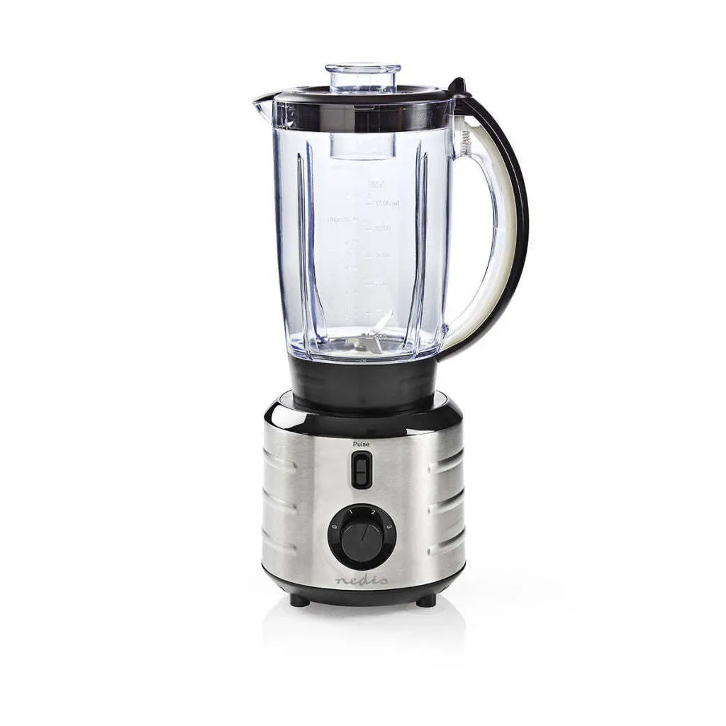 Mixeur Blender Électrique 1,5L Bol Verre et Corps Inox Nedis 500 W