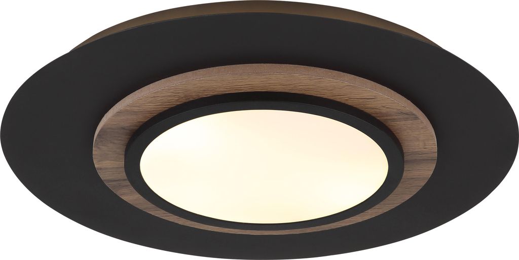 Globo Lighting Deckenleuchte Metall schwarz matt, LED